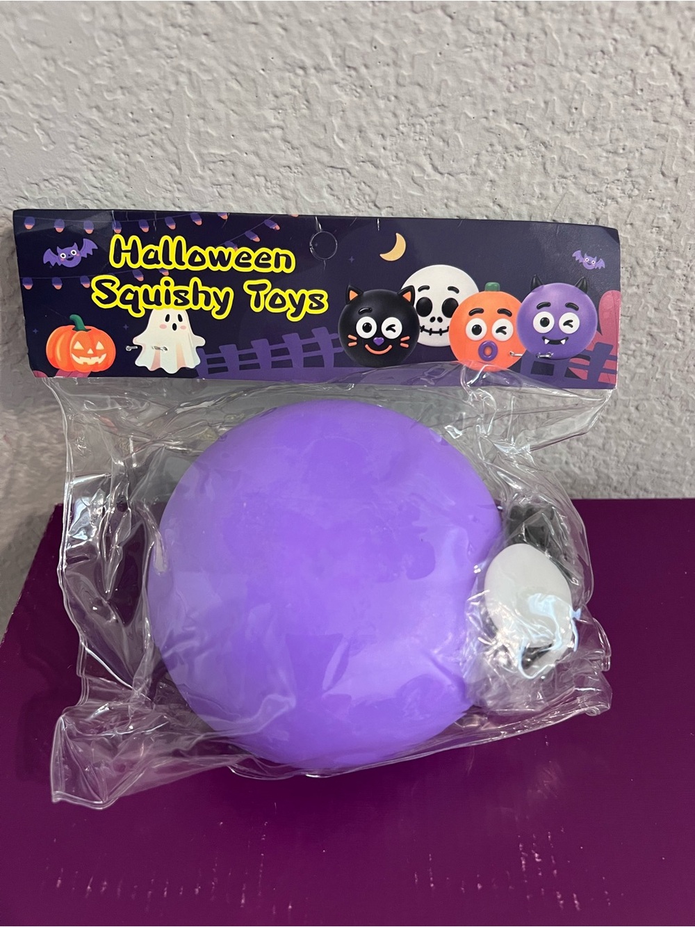 Purple Halloween Squishy Bat Face 💜🦇💜🦇
